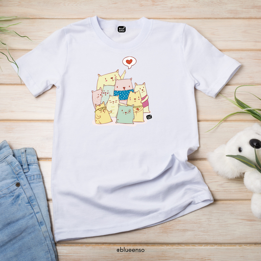 Cats Love - Kids Tee