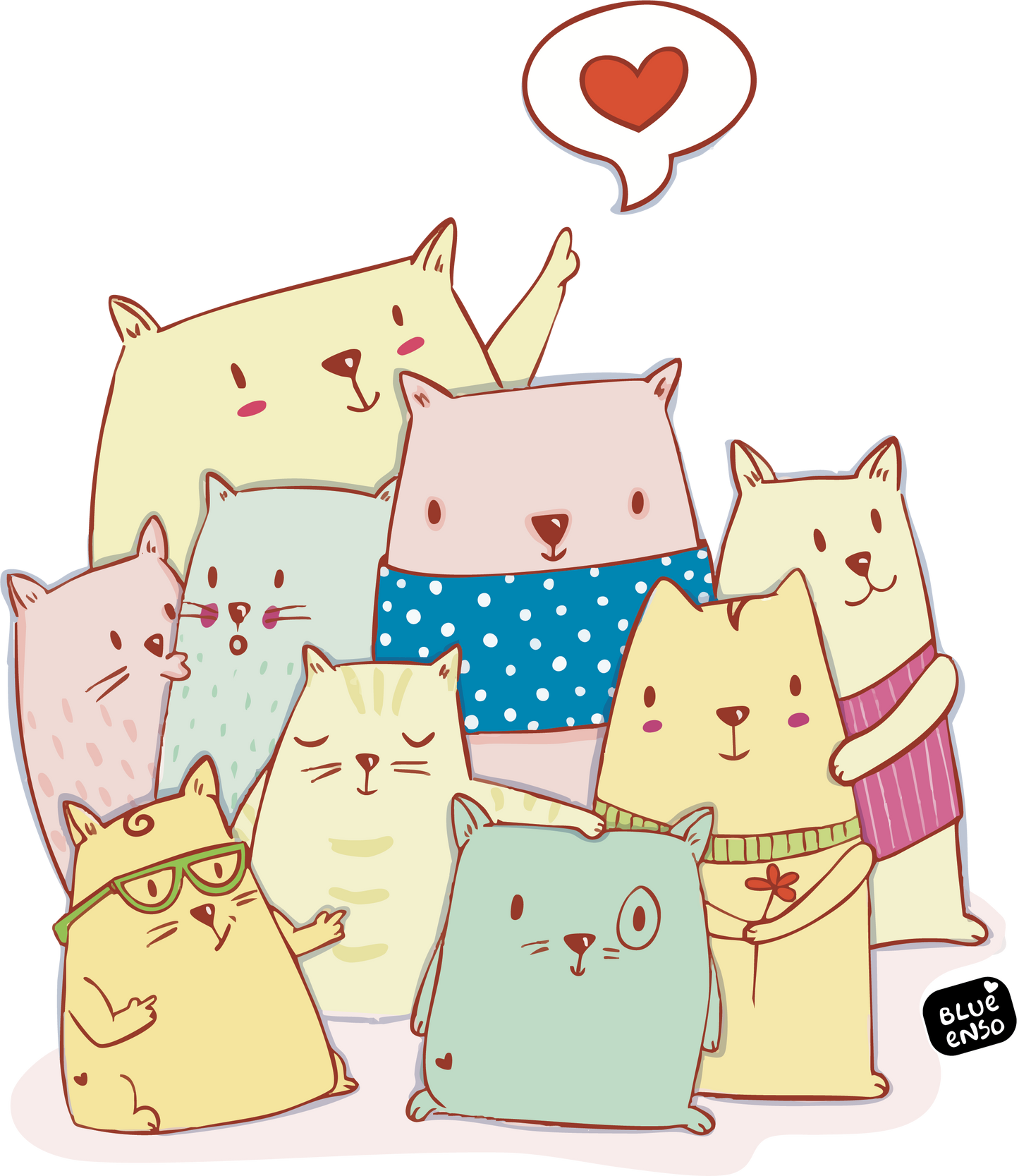 Cats Love - Kids Tee