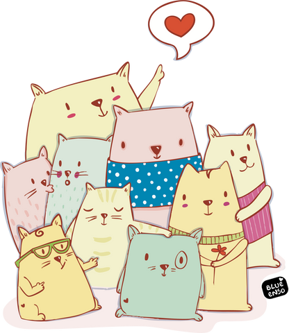 Cats Love - Kids Tee